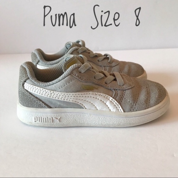 3/20$ Puma kids sneakers size 8 - Picture 1 of 8